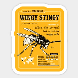 Wingy Stingy Sticker